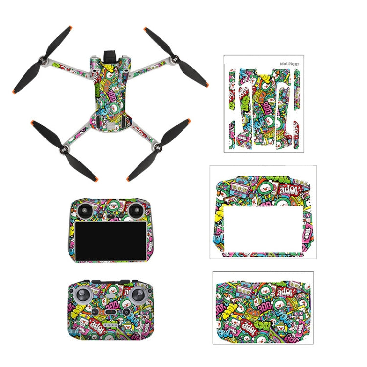 Sunnylife Drone+Remote Control Protective Sticker For DJI Mini 3 Pro RC Version(Cute Pig) - Stickers by Sunnylife | Online Shopping UK | buy2fix