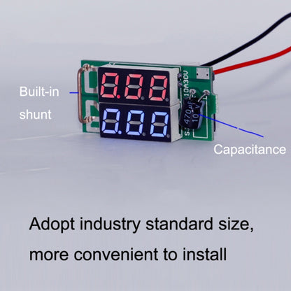 Dual-Display Voltage Current Meter Digital DC Voltage Meter, Specification: 10A (Red) - Consumer Electronics by buy2fix | Online Shopping UK | buy2fix