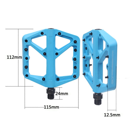 RACEWORK RK66 Mountain Bike Nylon Fiber Pedals(Blue) - Outdoor & Sports by RACEWORK | Online Shopping UK | buy2fix