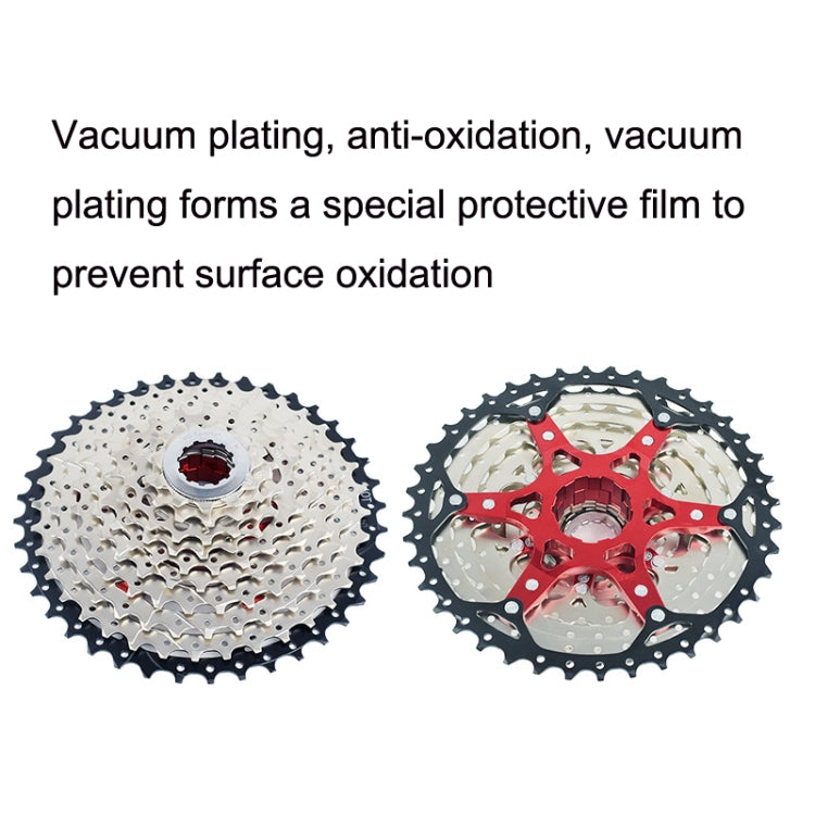 VG Sports Split Mountain Bike Lightweight Cassette Flywheel, Style: 11 Sspeed 50T (Silver) - Outdoor & Sports by VG Sports | Online Shopping UK | buy2fix