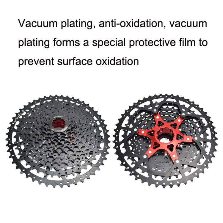 VG Sports Split Mountain Bike Lightweight Cassette Flywheel, Style: 11 Speed 46T (Black) - Outdoor & Sports by VG Sports | Online Shopping UK | buy2fix