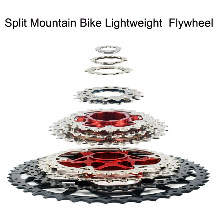 VG Sports Split Mountain Bike Lightweight Cassette Flywheel, Style: 11 Speed 50T (Black) - Bicycle Chains & Rounds by VG Sports | Online Shopping UK | buy2fix