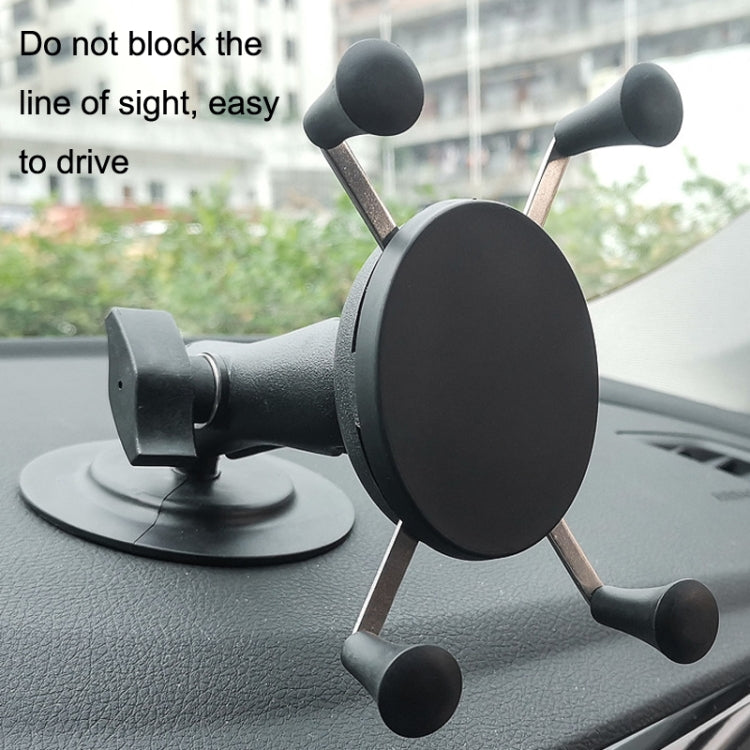 KD04 Car Dashboard Surface Fixed Paste Base Mobile Phone Holder Compatible with RAM(Black) - In Car by buy2fix | Online Shopping UK | buy2fix