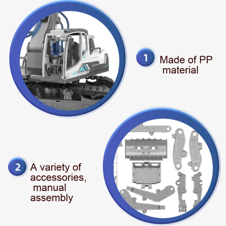 Children DIY Assembly Engineering Fleet Hydraulic Power Crawler Toy(Excavator) - DIY Developmental Toys by buy2fix | Online Shopping UK | buy2fix