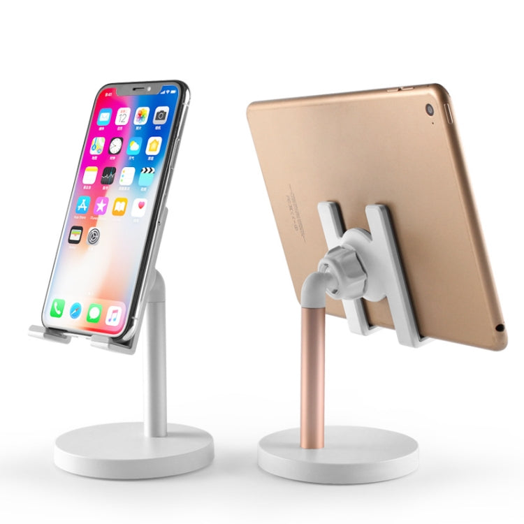 MT-100 Round Bottom Column Multi-Angle Adjustable Mobile Phone Tablet Holder(Rose Gold) - Desktop Holder by buy2fix | Online Shopping UK | buy2fix