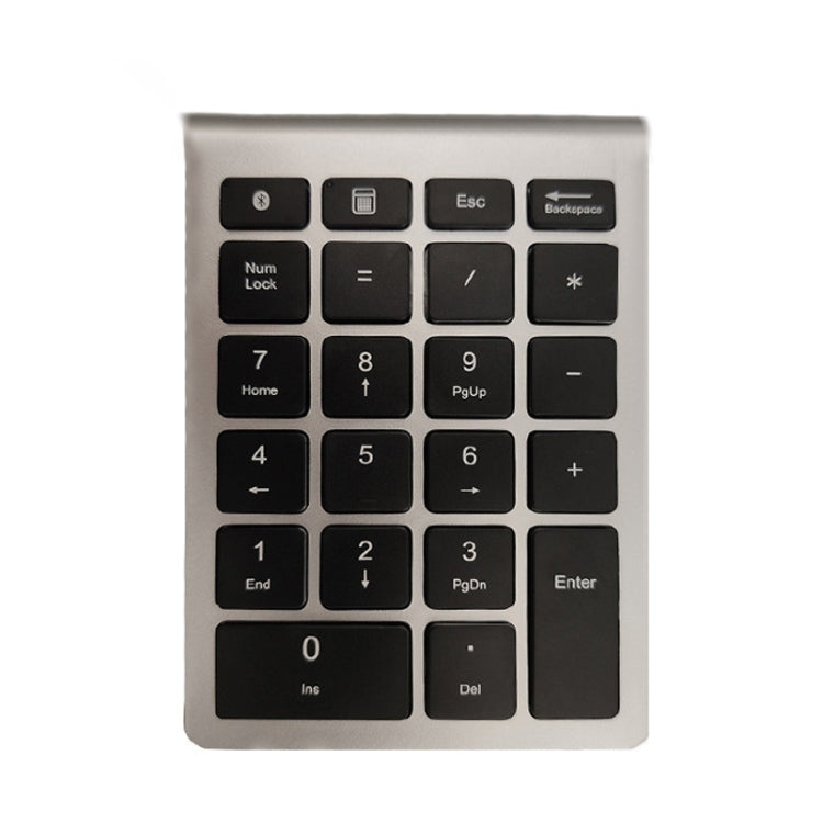 BT304 22 Keys Laptop Mini Wireless Keyboard, Spec: Bluetooth (Silver Black) - Wireless Keyboard by buy2fix | Online Shopping UK | buy2fix