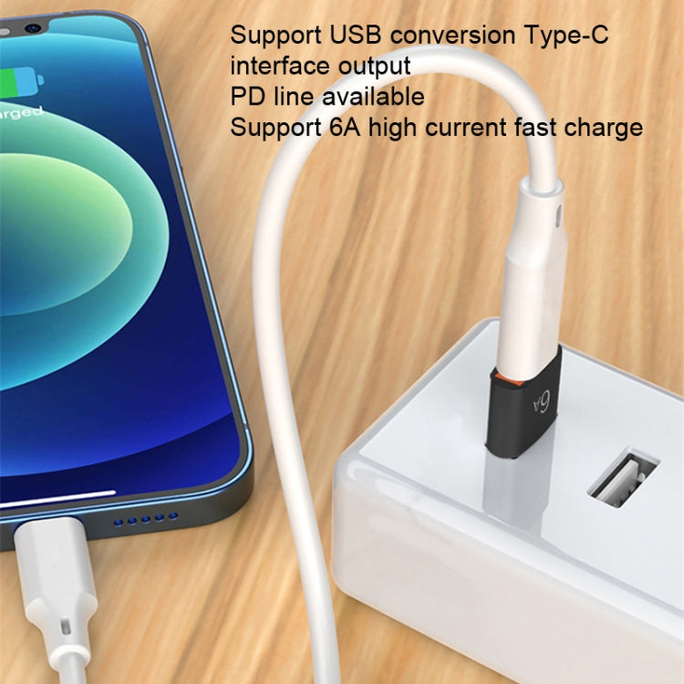 10 PCS HOWJIM HJ003 Type-C To USB3.0 Adapter Support Charging & Data Cable Transfer(Black) - Type-C Adapter by HOWJIM | Online Shopping UK | buy2fix