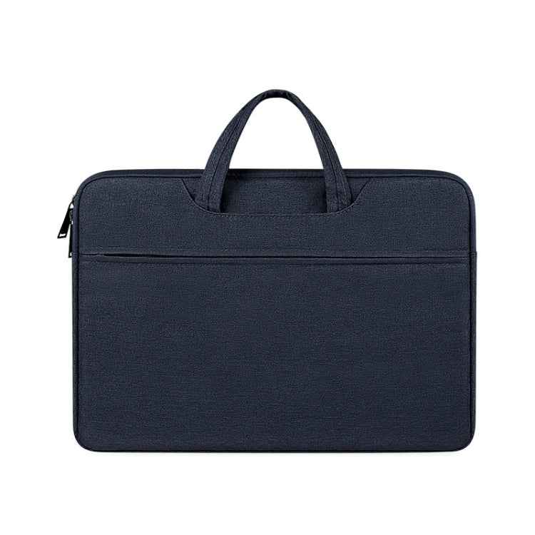 ST01 Large-Capacity Waterproof Shock-Absorbing Laptop Handbag, Size: 15.6 inches(Navy Blue) - 15.6 - 17 inch by buy2fix | Online Shopping UK | buy2fix