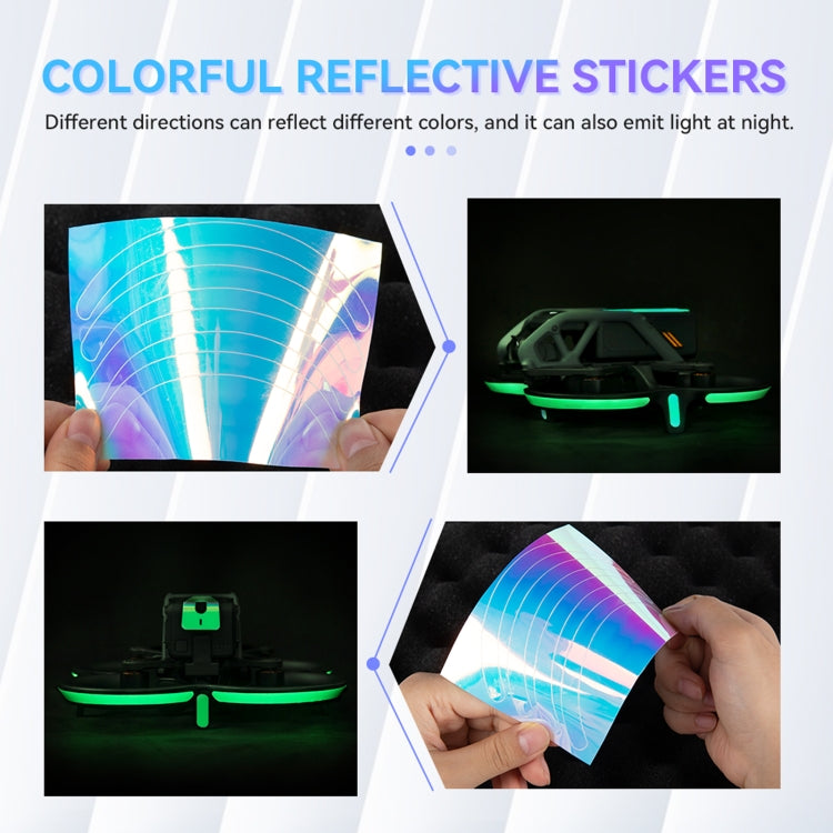 Decorative Stickers For DJI Avata Night Reflective Warning Sticker,Color: Gradient Color - DJI & GoPro Accessories by buy2fix | Online Shopping UK | buy2fix