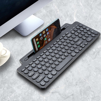 2.4G Bluetooth Wireless Keyboard With Card Slot Bracket No Touchpad - Wireless Keyboard by buy2fix | Online Shopping UK | buy2fix