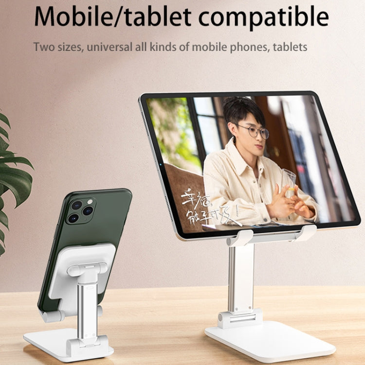 SSKY X5 Desktop Phone Live Foldable Tablet Bracket, Style: Standard Version (White) - Desktop Holder by SSKY | Online Shopping UK | buy2fix