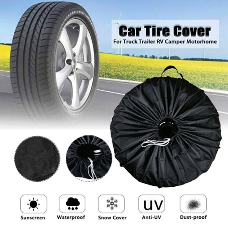 4PCS/Set L Waterproof and Dustproof Car Spare Tire Cover Tire Protector - In Car by buy2fix | Online Shopping UK | buy2fix