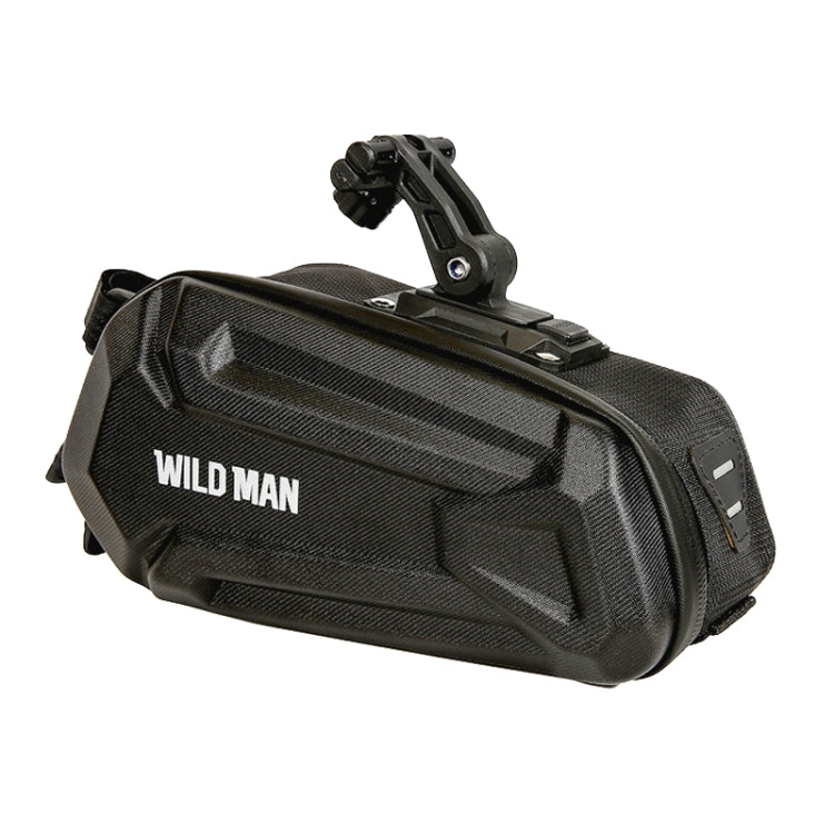 WILD MAN XT7 1.2L Mountain Bike EVA Hard Shell Waterproof Wear-resistant Tail Bag(Twill Style) - Bicycle Bags by WILD MAN | Online Shopping UK | buy2fix