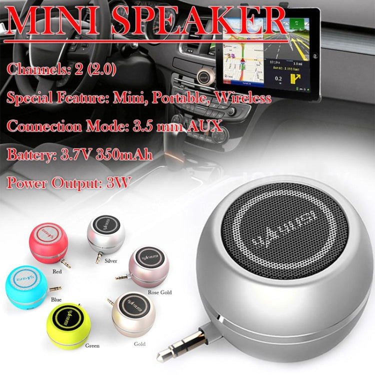 Yayusi A5 Mobile Phone Computer Plug In Audio Mini External Speaker, Color: Fantastic Silver - Mini Speaker by Yayusi | Online Shopping UK | buy2fix