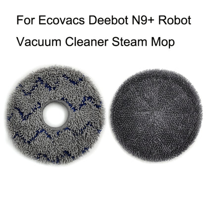 For Ecovacs Deebot N9+ 2pcs Robot Vacuum Cleaner Steam Mop Cloth(Ripple) - Consumer Electronics by buy2fix | Online Shopping UK | buy2fix