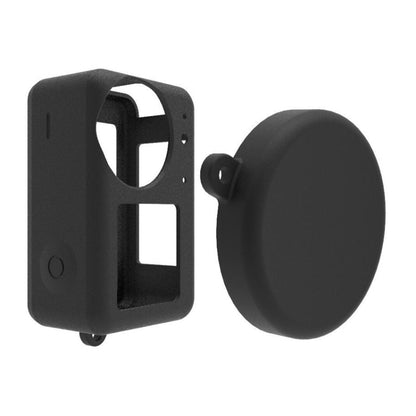 For DJI Osmo Action 3 Silicone Protective Case Lens Cap(Blue) - DJI & GoPro Accessories by buy2fix | Online Shopping UK | buy2fix