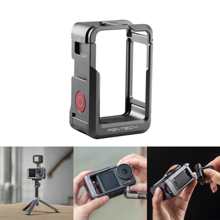 PGYTECH For DJI Osmo Action 3 Aluminum Alloy Camera Housing Shell Expansion Protective Frame - Protection Frame by PGYTECH | Online Shopping UK | buy2fix