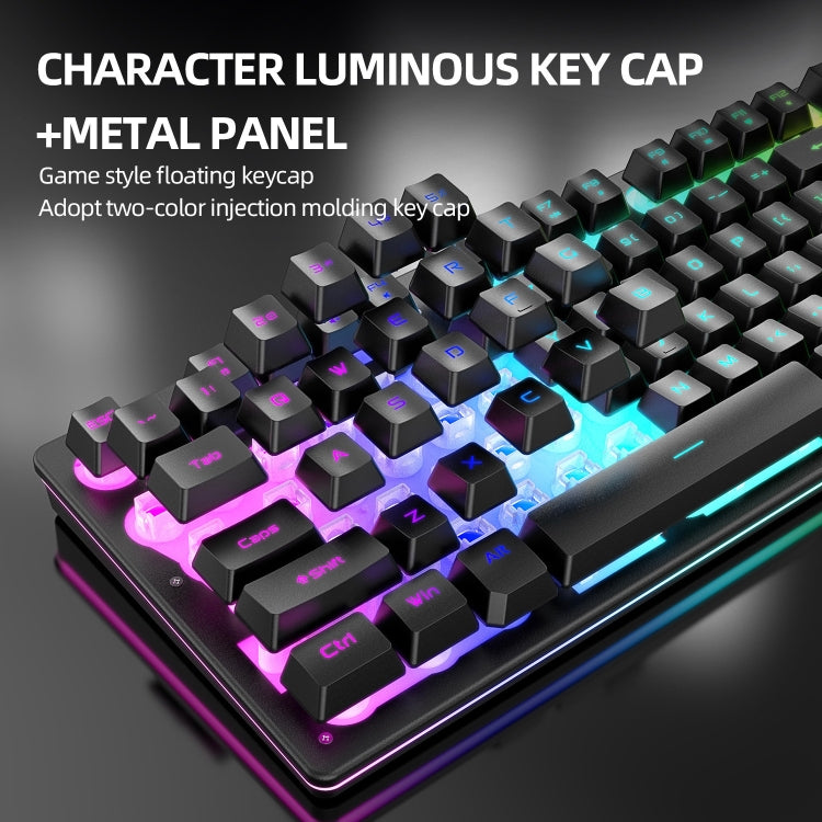 Attack Shark T3RGB RGB Luminous Wireless Keyboard And Mouse Set(Black) - Wireless Keyboard by Attack Shark | Online Shopping UK | buy2fix