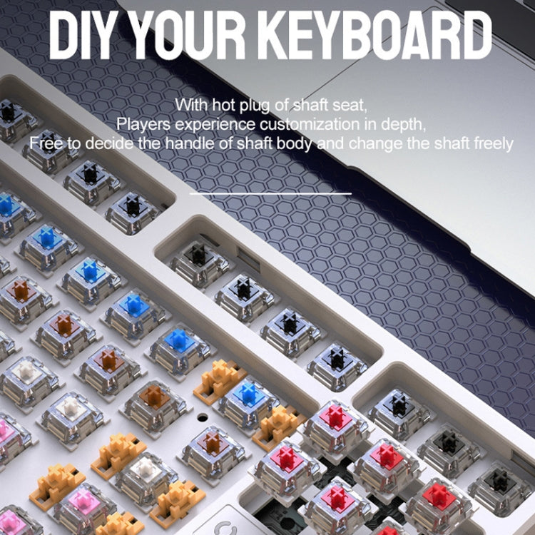 ZIYOU LANG K87 87-Keys Hot-Swappable Wired Mechanical Keyboard, Cable Length: 1.5m, Style: Red Shaft (Blue Ice Blue Light) - Wired Keyboard by ZIYOU LANG | Online Shopping UK | buy2fix