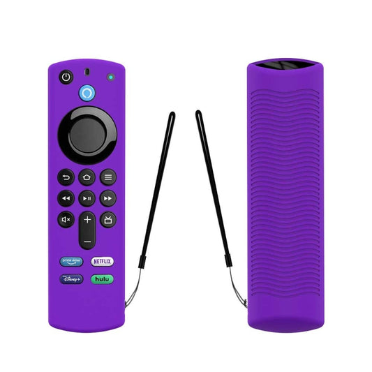 2 PCS Y27 For Alexa Voice Remote 3rd Gen Silicone Non-slip Protective Cover(Purple) - Consumer Electronics by buy2fix | Online Shopping UK | buy2fix