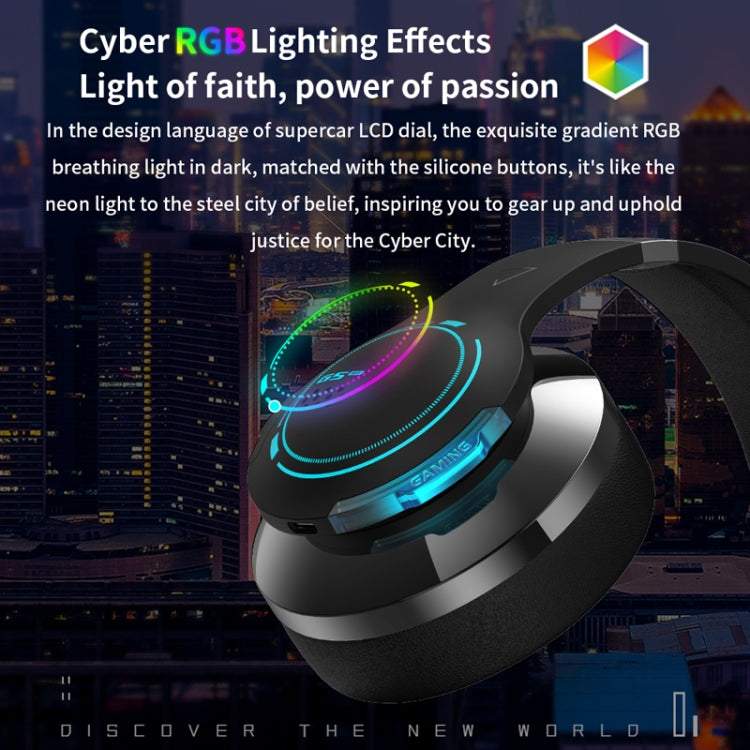 Edifier G5BT Wireless Bluetooth Esports Game RGB Lighting Effect Headset(Black) - Headset & Headphone by Edifier | Online Shopping UK | buy2fix