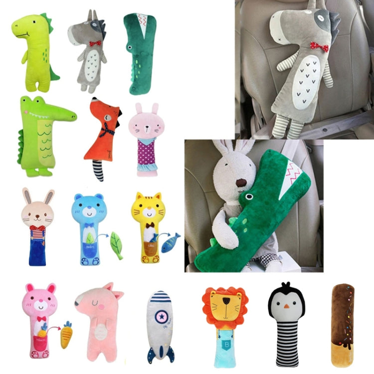 50cm Children Car Belt Cartoon Shoulder Protector Pillow(Ice Cream) - In Car by buy2fix | Online Shopping UK | buy2fix