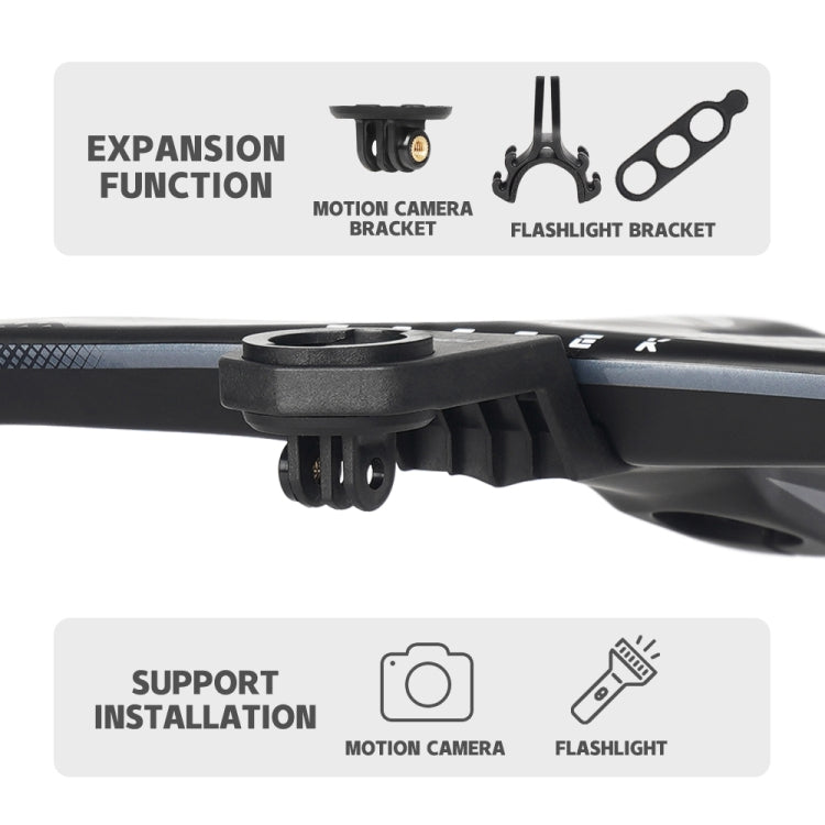 TOSEEK TR5500 Integrated Bending Handlebar Carbon Fiber Bike Grips, Size: 44x8cm - Outdoor & Sports by TOSEEK | Online Shopping UK | buy2fix