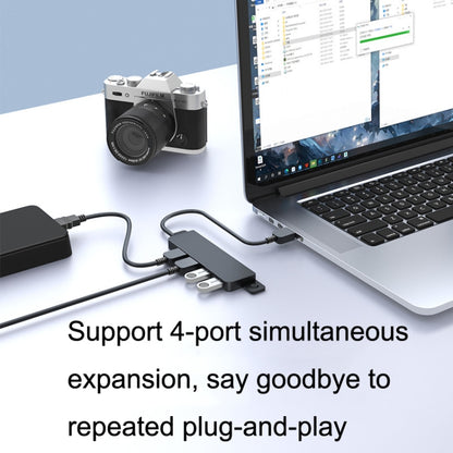 HS080-R USB3.0 30cm 4 Ports Collection High Speed HUB Extensors - USB 3.0 HUB by buy2fix | Online Shopping UK | buy2fix