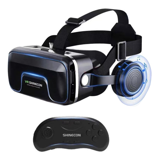 VRSHINECON G04EA+B01 Handle 7th VR Glasses 3D Virtual Reality Game Digital Glasses With Headset - Consumer Electronics by VRSHINECON | Online Shopping UK | buy2fix