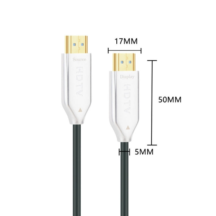 2.0 Version HDMI Fiber Optical Line 4K Ultra High Clear Line Monitor Connecting Cable, Length: 35m(White) - Cable by buy2fix | Online Shopping UK | buy2fix