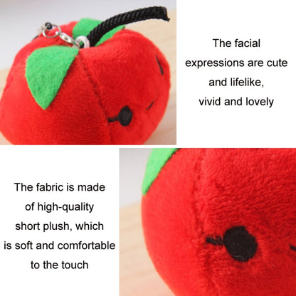 5pcs Cute Fruit And Vegetable Plush Bag Pendant Key Chain, Size: 10cm(Orange) - Key Rings by buy2fix | Online Shopping UK | buy2fix