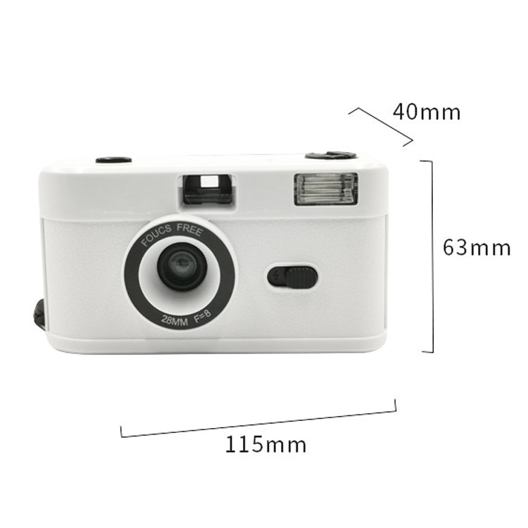 R2-FILM Retro Manual Reusable Film Camera for Children without Film(White+Green) - Consumer Electronics by buy2fix | Online Shopping UK | buy2fix