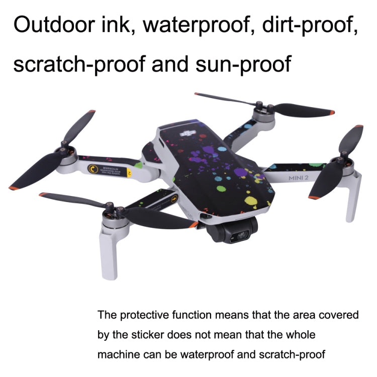 Sunnylife MM2-TZ452 For DJI Mini 2 Waterproof PVC Drone Body + Arm + Remote Control Decorative Protective Stickers Set(Shark Red) - Stickers by Sunnylife | Online Shopping UK | buy2fix