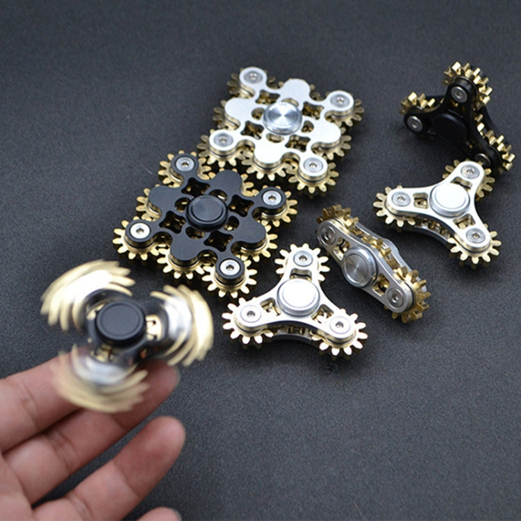 Four Gear Upgraded Version Black Linkage Fidget Spinner Decompression Toy - Spinning Toys by buy2fix | Online Shopping UK | buy2fix