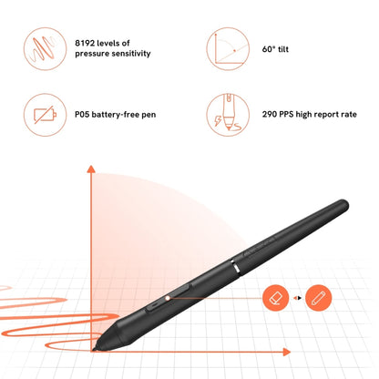 VEIKK VO1060 Digital Drawing Board Handwriting Board With Passive Wireless Pen - Consumer Electronics by VEIKK | Online Shopping UK | buy2fix