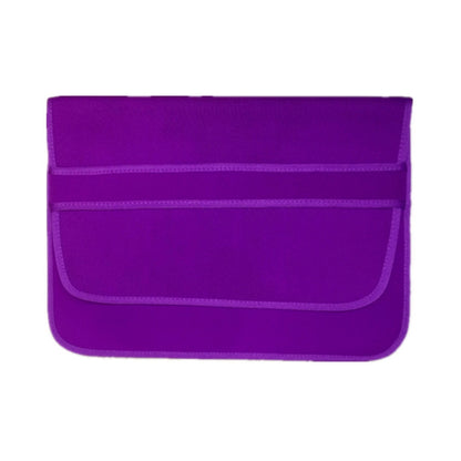 14 Inch Neoprene Laptop Lining Bag Horizontal Section Flap Clutch Bag(Purple) - 14.1 inch by buy2fix | Online Shopping UK | buy2fix