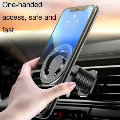 D19 Car Magnetic Mobile Phone Holder Rotatable Metal Navigation Bracket, Spec: Extended (Black) - In Car by buy2fix | Online Shopping UK | buy2fix