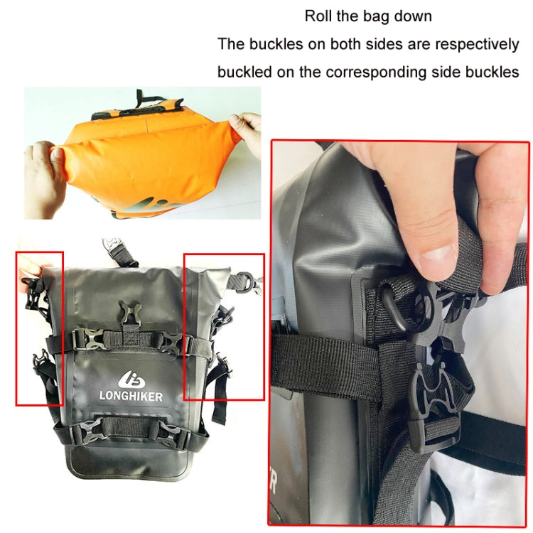 LONGHIKER Motorcycle Quick Release Waterproof Bumper Side Bag(Black) - In Car by buy2fix | Online Shopping UK | buy2fix