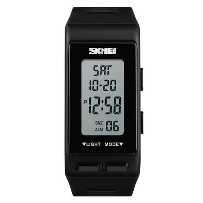 SKMEI 1362 Sports Electronic Watch Fashion Waterproof Countdown Children LED Watch(Black) - LED Digital Watches by SKMEI | Online Shopping UK | buy2fix