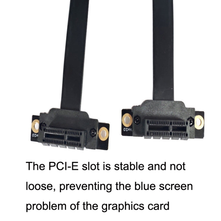 PCI-E 3.0 1X 180-degree Graphics Card Wireless Network Card Adapter Block Extension Cable, Length: 15cm -  by buy2fix | Online Shopping UK | buy2fix