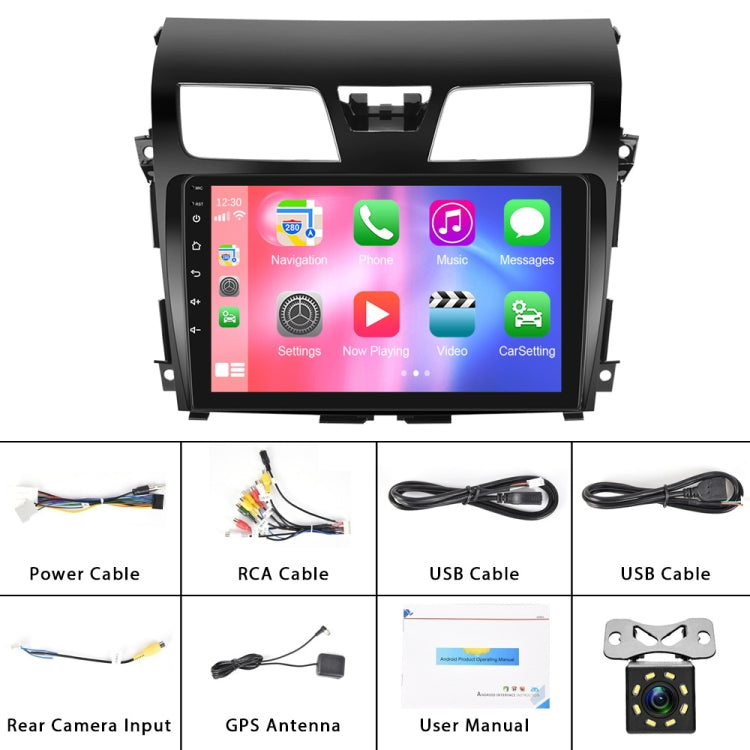 For Nissan Teana 13-16 10.1-inch Reversing Video Large Screen Car MP5 Player, Style: WiFi Edition 1+16G(Standard+12 Lights Camera) - In Car by buy2fix | Online Shopping UK | buy2fix