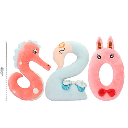 40cm Number Plush Doll Toys Soft Pillow For Kids Children(Number 3) - Soft Toys by buy2fix | Online Shopping UK | buy2fix