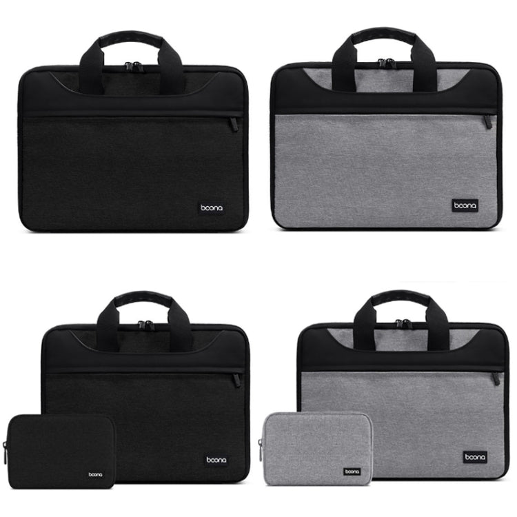 Baona BN-I003 Oxford Cloth Full Open Portable Waterproof Laptop Bag, Size: 13/13.3 inches(Gray+Power Bag) -  by Baona | Online Shopping UK | buy2fix