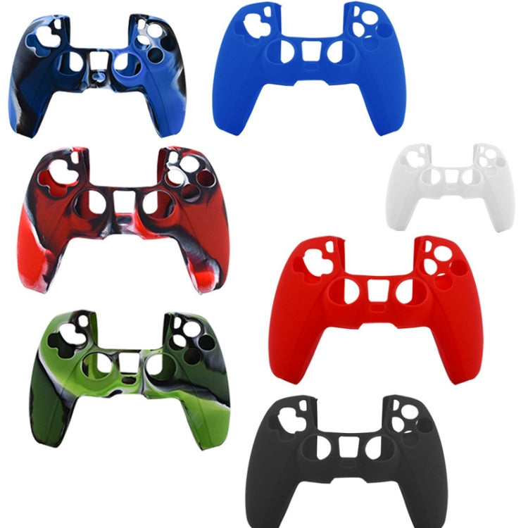 For PS5 Controller Silicone Case Protective Cover, Product color: Camouflage Blue - Cases by buy2fix | Online Shopping UK | buy2fix