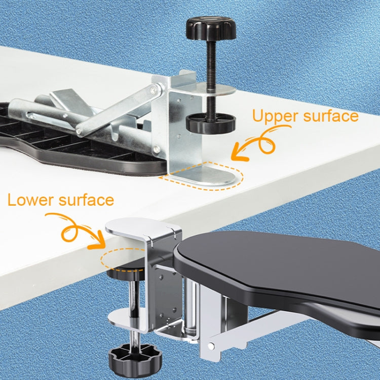 Folding Rotating Punch-free Computer Desk Sponge Pad Hand Bracket Multifunctional Desk Elbow Rest -  by buy2fix | Online Shopping UK | buy2fix