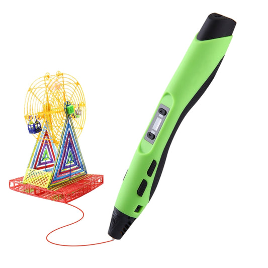 SL-300  3D Printing Pen 8 Speed Control High Temperature Version Support PLA/ABS Filament With US Plug(Black -green) - Consumer Electronics by buy2fix | Online Shopping UK | buy2fix