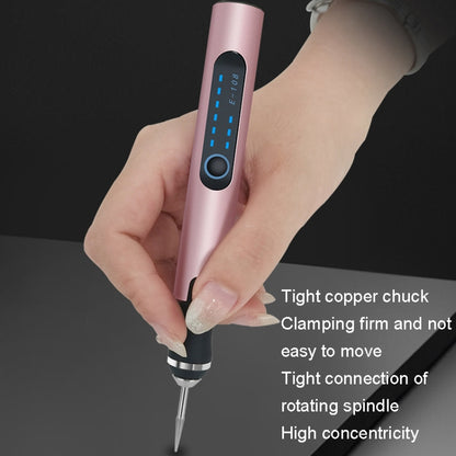 SNJ-3681 Mini Engraving Pen Wireless Polishing Electric Grinder, Style: Roae Gold+Grinding Head - Abrasive Tools & Accessories by buy2fix | Online Shopping UK | buy2fix