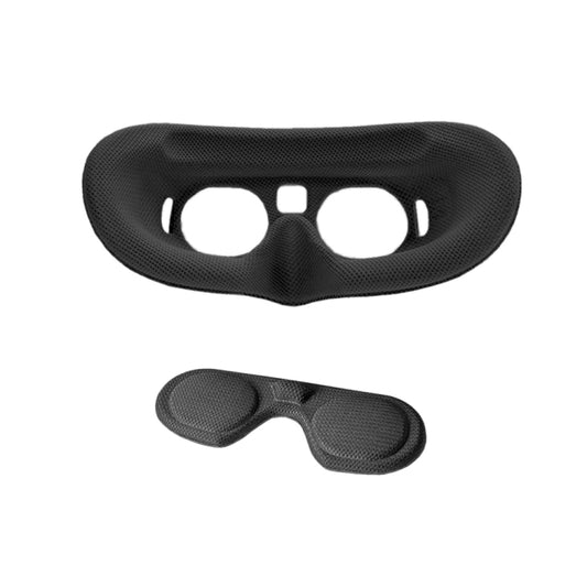 For DJI Goggles 2 Foam Padding Sponge Eye Pad Mask With Lens Cover Black - Consumer Electronics by buy2fix | Online Shopping UK | buy2fix