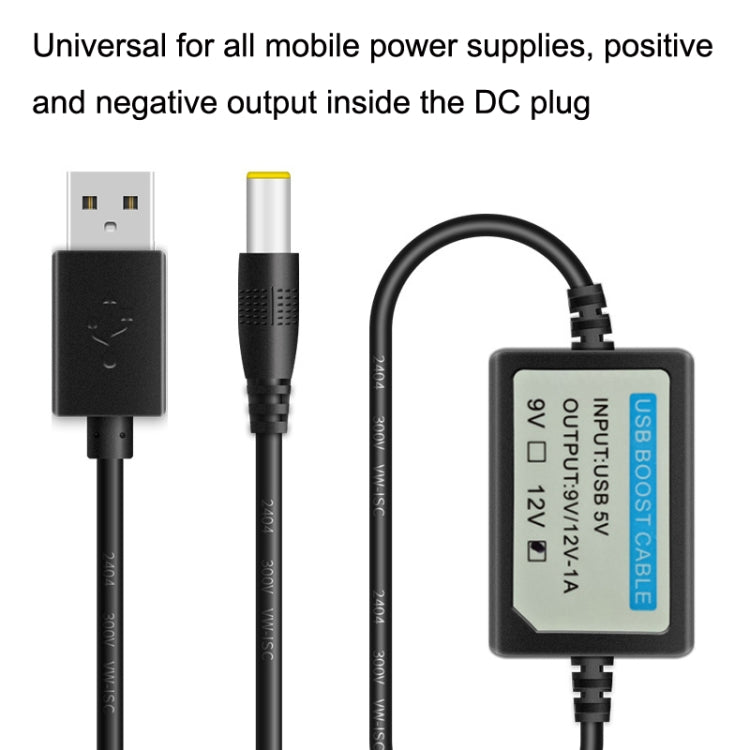 2pcs DC 5V to 12V USB Booster Line Mobile Power Cord - Power Cord by buy2fix | Online Shopping UK | buy2fix