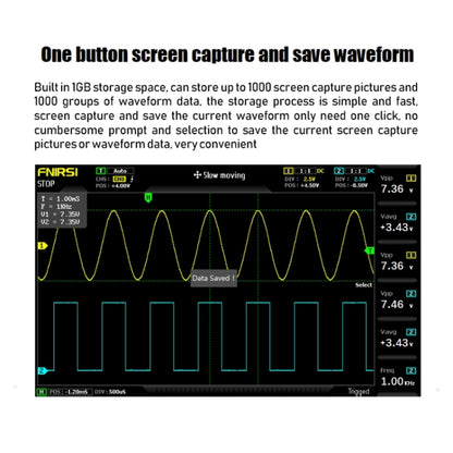 FNIRSI 1014D +P4100 Probe 2 in 1 Dual-channel 100M Bandwidth Digital Oscilloscope 1GS Sampling Signal Generator, US Plug -  by FNIRSI | Online Shopping UK | buy2fix